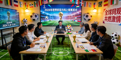 2024年世界杯官方线上观赛派对活动策划现场盛况